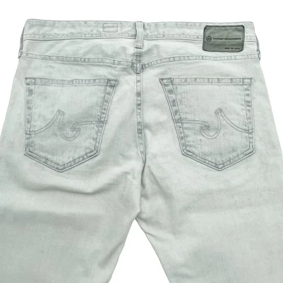AG Adriano Goldschmied Matchbox Slim Straight Jeans - White Washed | 32 - Picture 11 of 11